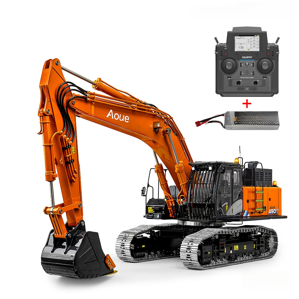 Rc Hydraulic Excavator 1/14 Metal - LESU 490 RC掘削機 1/14 油圧式RC掘削機 重機