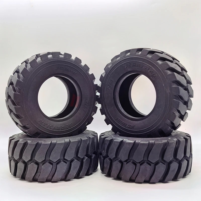 Rc Hydraulic Wheel Loader 1/14 - ジェリーディアン製、直径45mm、高さ110mmのゴムタイヤ。1/15スケールのRC油圧ローダー用。リモコン操作式カーのアクセサリー。