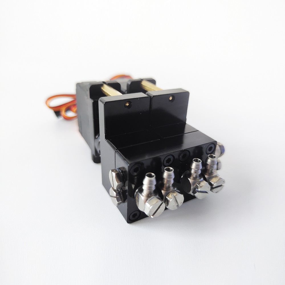 Rc Hydraulic Pump Brushless Motor - Rc 6/7油圧ショベルローダー,エンジニアリング車両部品用サーボ付きミニ油圧方向バルブ1/2/3/4/5/1/12 ch