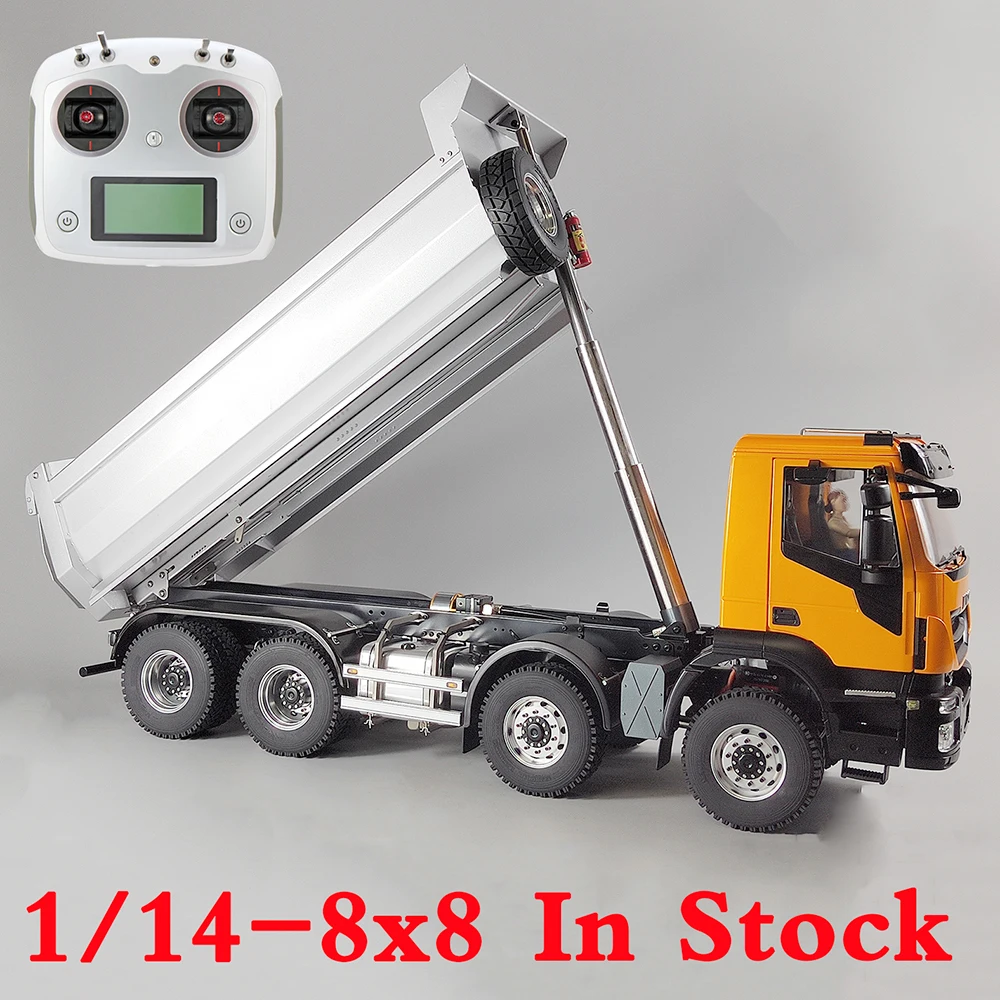 Rc Hydraulic Dump Truck 8X8 Metal - 8 × 8 RC カー 1/14