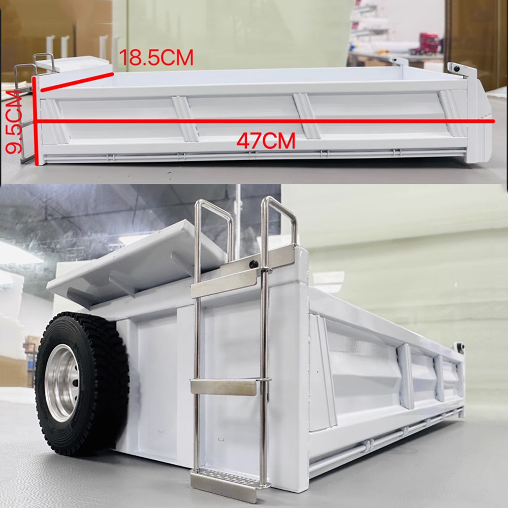 Rc Hydraulic Dump Truck 8X8 Metal - Rc油圧ダンプトラック本体,金属トラック本体,日曜大工エンジニアリングモデル,リモートコントロールカーおもちゃアクセサリー,1/14, 8x8