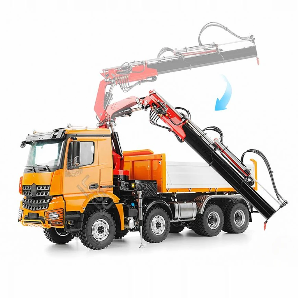 リモートコントロール油圧クレーントラック,金属モデル,pl1 - Rc Hydraulic Dump Truck 8X8 Metal のレビューと価格