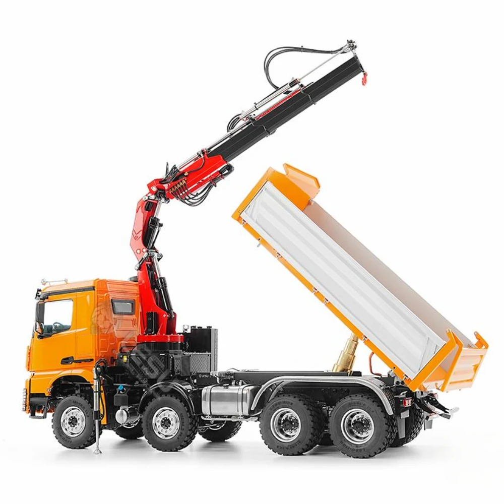 リモートコントロール油圧クレーントラック,金属モデル,pl1 - Rc Hydraulic Dump Truck 8X8 Metal のレビューと価格