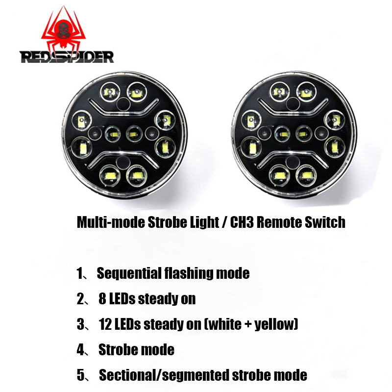 RCトラック用LEDスポットライト マルチモードランプ 1/ - Rc Hydraulic Pump Brushless Motor のレビューと価格
