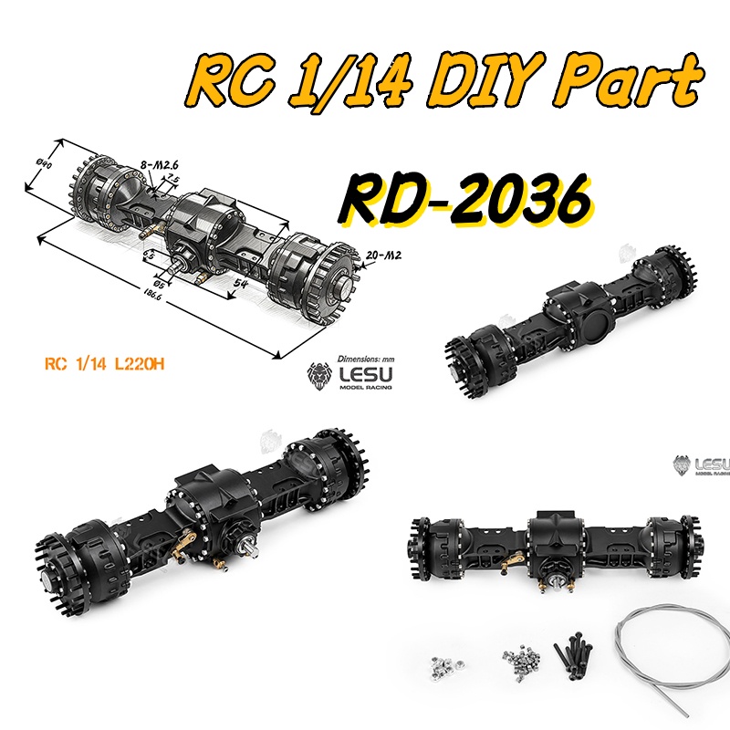 RC 1/14 ローダー用ドライブアクスル（デファレンシャル - Rc Hydraulic Wheel Loader 1/14 のレビューと価格