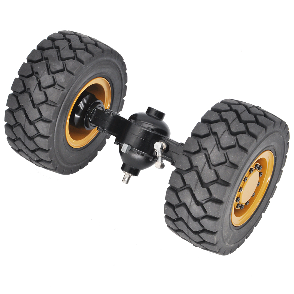 Rcローダ金属フロント車軸リアホイール側と減速と差動ロックホ - Rc Hydraulic Wheel Loader 1/14 のレビューと価格