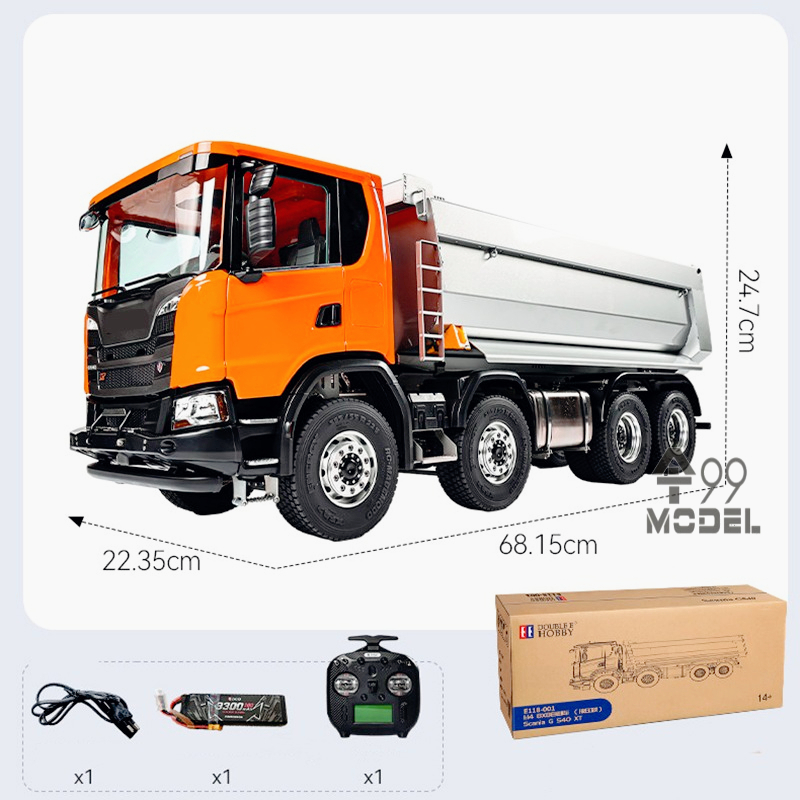ダブルイーグル 8x8 油圧ダンプトラック 1/14 E11 - Rc Hydraulic Dump Truck 8X8 Metal のレビューと価格