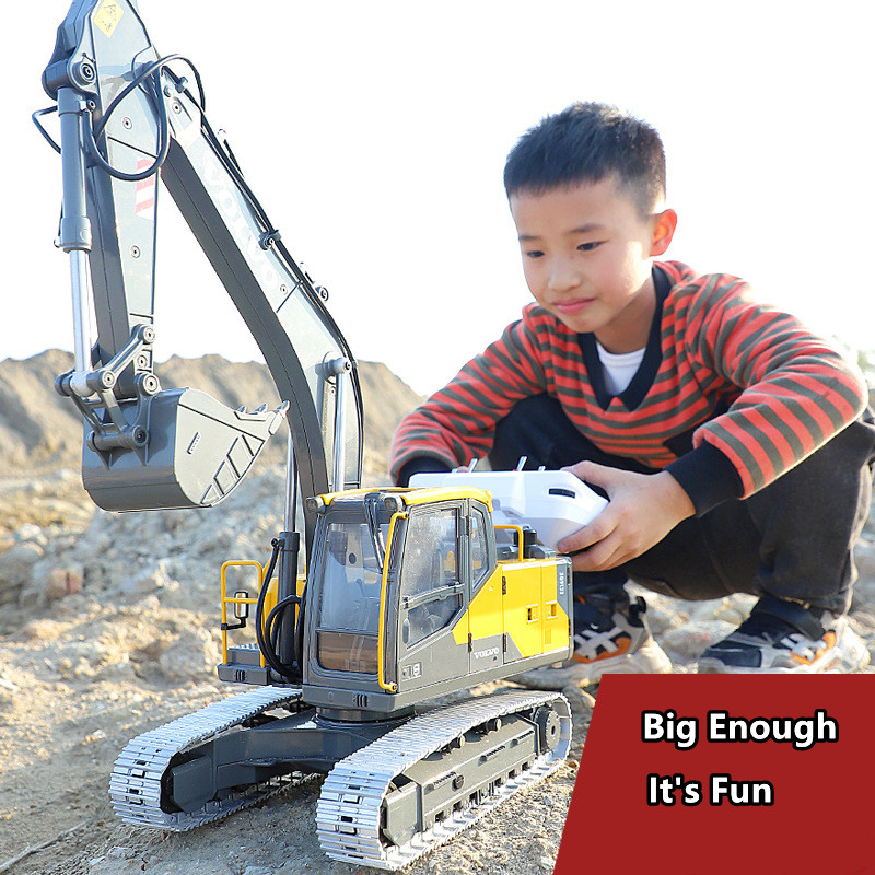 全金属製電動トラック,e111,1:14,無制限,360 ° - Rc Hydraulic Excavator 1/14 Metal のレビューと価格